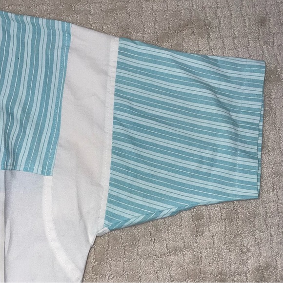 Vintage 80’s Members Only Men's Light Blue Pullover 1/2 Button Up Casual Shirt M - Picture 2 of 6